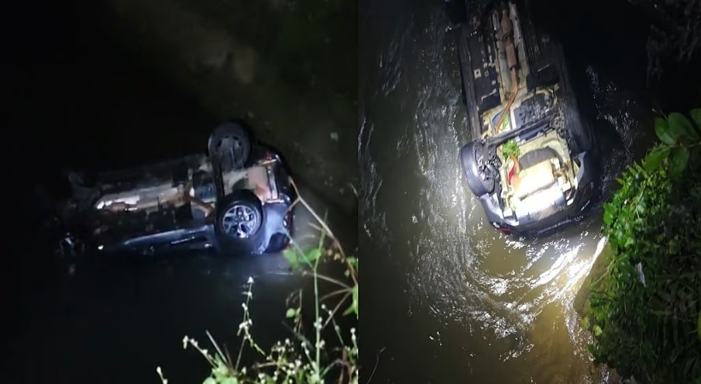 ഇടുക്കി നാലാംമൈൽ കാർ അപകടം നടന്ന ചിന്നാർ ആറ്