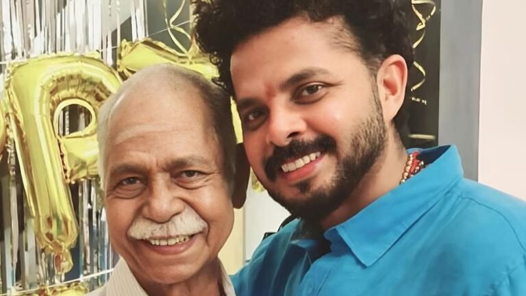 Sreesanth father V Santhakumaran Nair standard photo